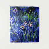 Monet - Irises, beroemd schilderij Wandkleed (Voorkant)