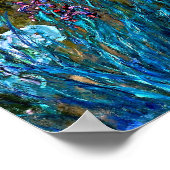 Monet - Irises en waterlilies Poster (Hoek)