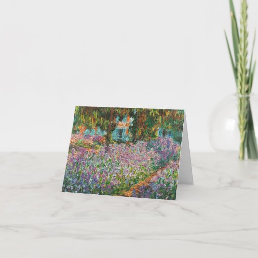 Monet Irises Note Kaart (Voorkant)