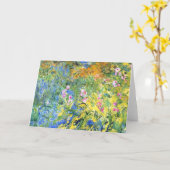 Monet - Irissen 3, kunstschilderkunst, Kaart (Gele Bloem)