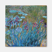 Monet - Irissen en waterlelies Magneet (Voorkant)