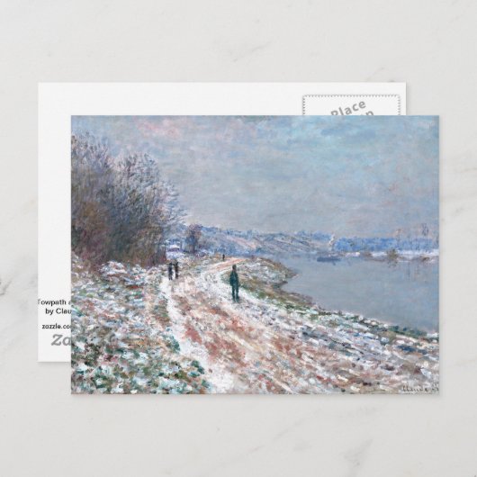 Monet - Jaagpad bij Argenteuil Briefkaart (Voorkant / Achterkant)