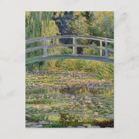 Monet Japans brug Water Lily Pond Landschap Briefkaart (Voorkant)