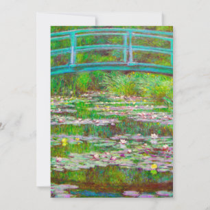 Monet Japanse brug en waterlilies Aankondiging