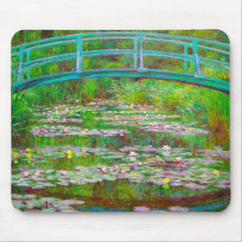 Monet Japanse brug en waterlilies Muismat