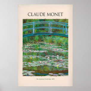 Monet Japanse Brug Waterlelies Giverny Poster
