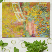 Monet japonais Pont serviette de cuisine (Plié)