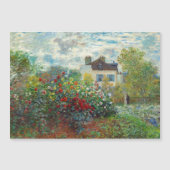 Monet - Jardin de l'artiste Argenteuil Carte magné (Devant)