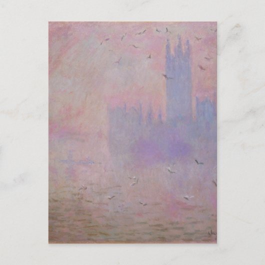 Monet - Kamers van het Parlement, Seagulls Briefkaart (Voorkant)