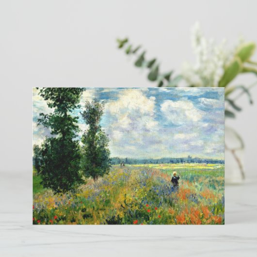 Monet - Klaprozenveld, Argenteuil (Staand voorkant)