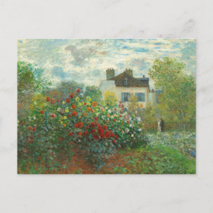 Monet Kunstenaars Tuin in Argenteuil Schilderij Briefkaart