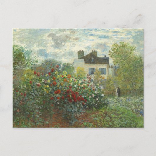 Monet Kunstenaars Tuin in Argenteuil Schilderij Briefkaart (Voorkant)