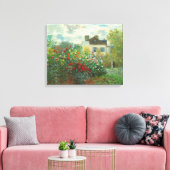 Monet Kunstenaars Tuin in Argenteuil Schilderij Canvas Afdruk (Insitu (Woonkamer))