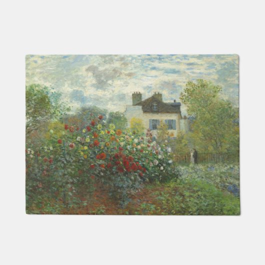 Monet Kunstenaars Tuin in Argenteuil Schilderij Deurmat (Voorkant)