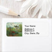 Monet Kunstenaars Tuin in Argenteuil Schilderij Etiket (Insitu)