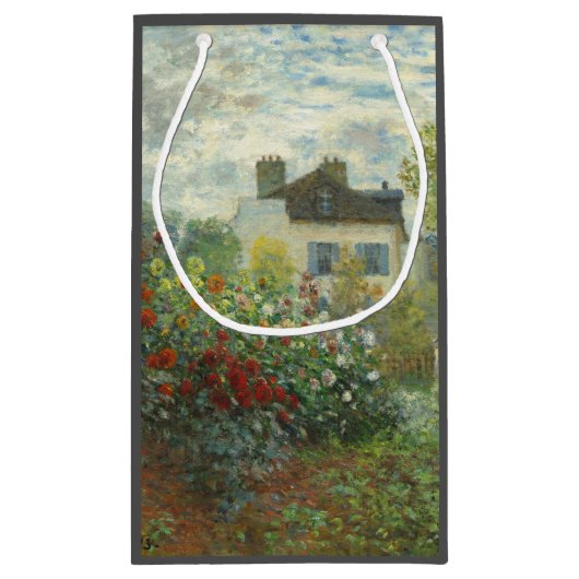 Monet Kunstenaars Tuin in Argenteuil Schilderij Klein Cadeauzakje (Achterkant)