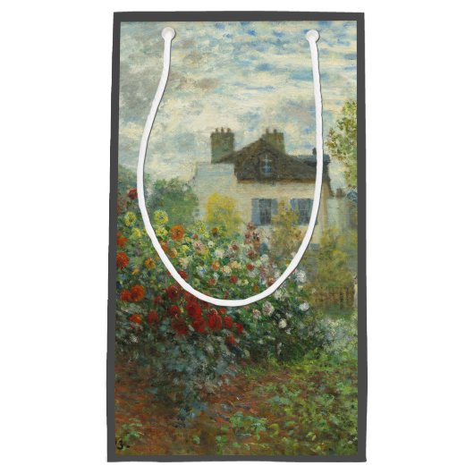 Monet Kunstenaars Tuin in Argenteuil Schilderij Klein Cadeauzakje (Voorkant)