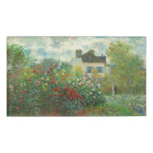 Monet Kunstenaars Tuin in Argenteuil Schilderij Naambadge (Voorkant)