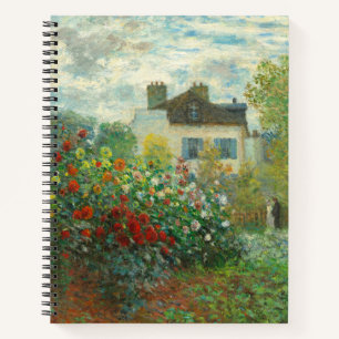 Monet Kunstenaars Tuin in Argenteuil Schilderij Notitieboek