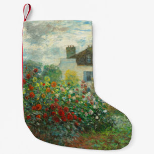 Monet Kunstenaarstuin in Argenteuil Schilderij Kleine Kerstsok