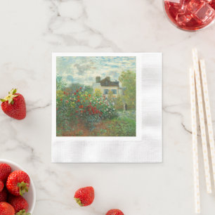 Monet Kunstenaarstuin in Argenteuil Schilderij Servet