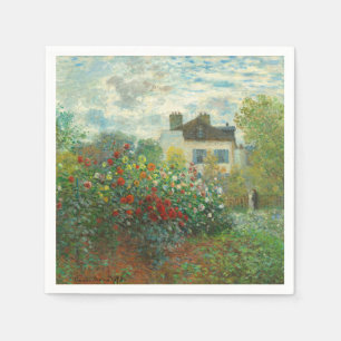 Monet Kunstenaarstuin in Argenteuil Schilderij Servet