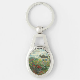 Monet Kunstenaarstuin in Argenteuil Schilderij Sleutelhanger