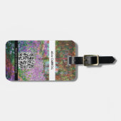 Monet - Kunstentuin in Giverny - QR-code Bagagelabel (Voorkant horizontaal)