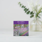 Monet - Kunstentuin in Giverny - QR-code Vierkante Visitekaartje (Staand voorkant)