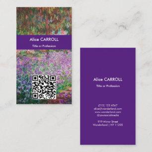 Monet - Kunstentuin in Giverny - QR-code Visitekaartje