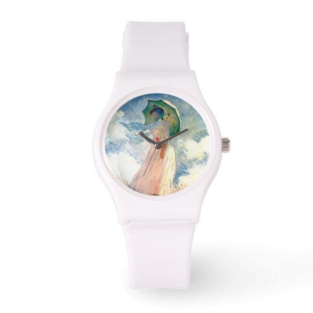 Monet Lady met Parasol Horloge (Voorkant)