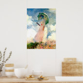 Monet Lady met Parasol-Poster Poster (Keuken)