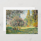 Monet - Landschap, het Parc Monceau, Briefkaart (Voorkant / Achterkant)