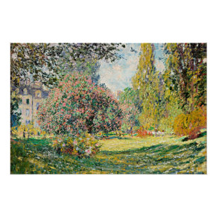 Monet - Landschap, het Parc Monceau, Perfect Poster