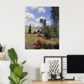 Monet - Lane in the Poppy Fields Poster (Thuiskantoor)