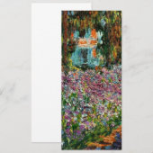 Monet Le Jardin de l'artiste à Giverny Carte de vo (Devant / Derrière)