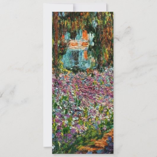 Monet Le Jardin de l'artiste à Giverny Carte de vo (Devant)