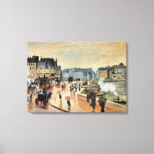 Monet - Le Pont Neuf, schilderij van Impressionist Canvas Afdruk