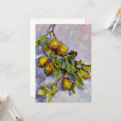 Monet - Lemons in een Branch, fijne kunst Kaart (Voorkant / Achterkant in situ)