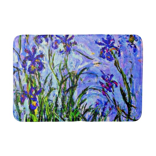 Monet - Lila Irises Badmat (Voorkant)