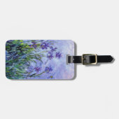 Monet Lila Irises Bagagelabel (Voorkant horizontaal)