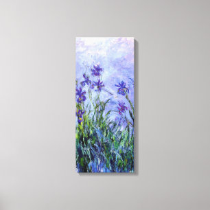 Monet Lila Irises Canvas Afdruk