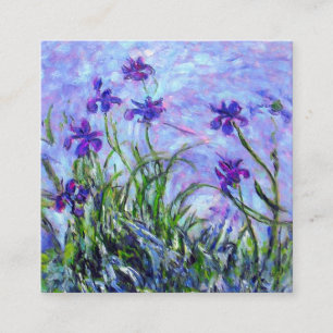 Monet Lila Irises Informatiekaartje