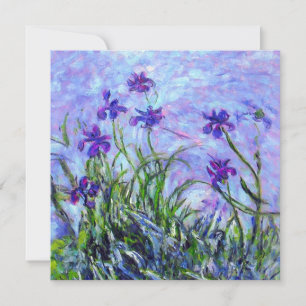 Monet Lila Irises Kaart