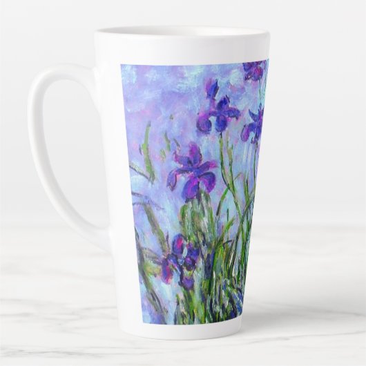 Monet Lila Irises Latte Mok (Links)