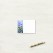 Monet Lila Irises Post-it® Notes (Op bureau)