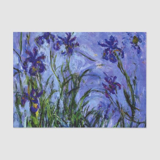 Monet - Lila Irises Tissuepapier (Voorkant)