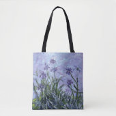 Monet Lila Irisse Canvas tas (Voorkant)