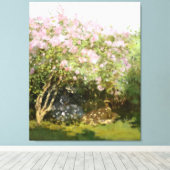 Monet - Lilacs in de zon Canvas Afdruk (Insitu (Houten vloer))