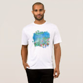 ** Monet Lily Pads Peinture en étang AR23 T-shirt (Devant entier)